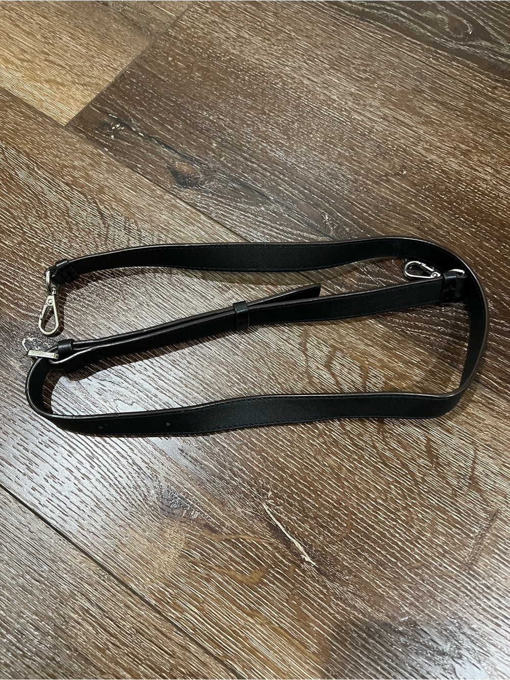 MCM strap replacement black with silver hardware - Picture 3 of 8